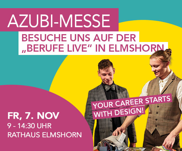 Werde mit uns zum Design-Profi! Cramer auf der Azubi-Messe in Elmshorn!: Azubi- und Berufsmesse