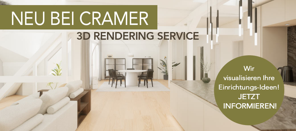 3D Rendering Service für Ihr Projekt: Neu bei Cramer