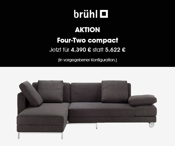Multifunktionssofa Four-Two compact von Brühl: Jetzt zum Aktionspreis