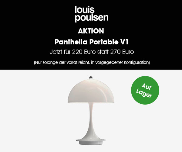 LED-Tischleuchte Panthella Portable V1 von Louis Poulsen: Jetzt auf Lager und zum Aktionspreis