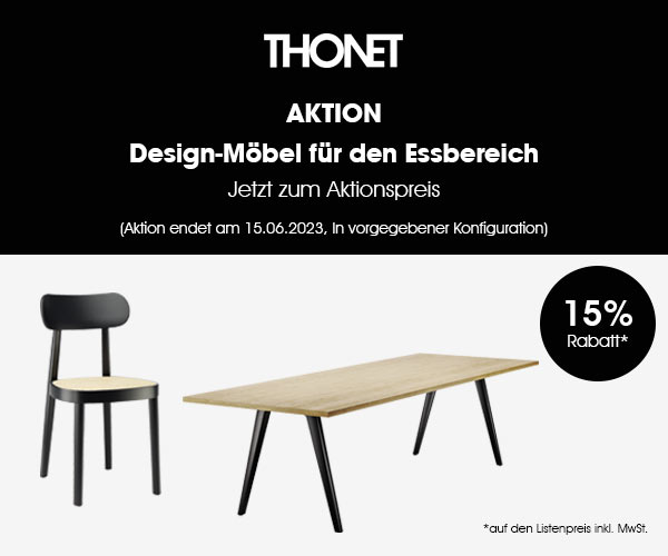 Design-Möbel für den Essbereich von Thonet: Jetzt zum Aktionspreis