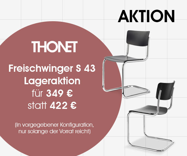 Freischwinger S 43 von Thonet: Jetzt auf Lager und zum Aktionspreis