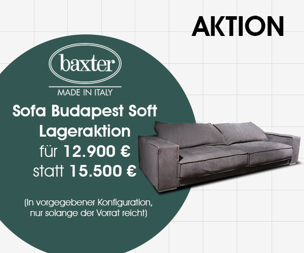Budapest Soft Sofa von Baxter: Jetzt auf Lager und zum Aktionspreis