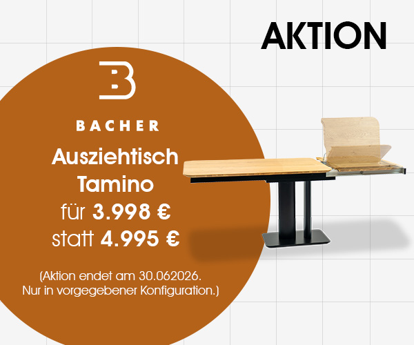 Ausziehtisch Tamino von Bacher in Eiche: Jetzt zum Aktionspreis