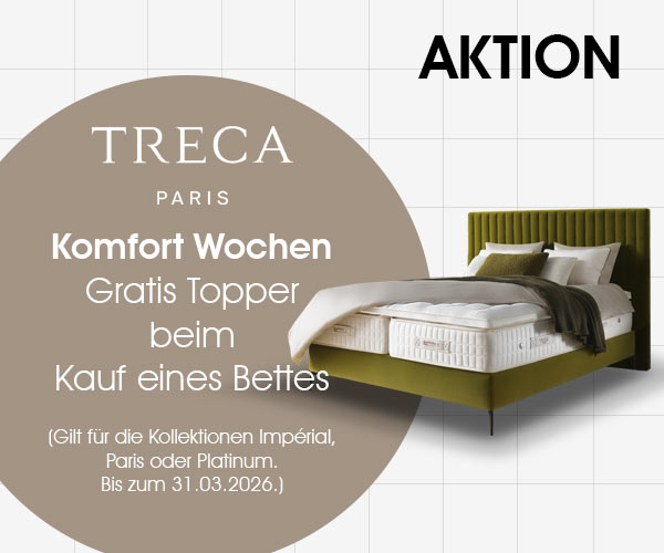 Treca Komfort Wochen - Gratis Topper zu Ihrem neuen Bett: Sonderaktion