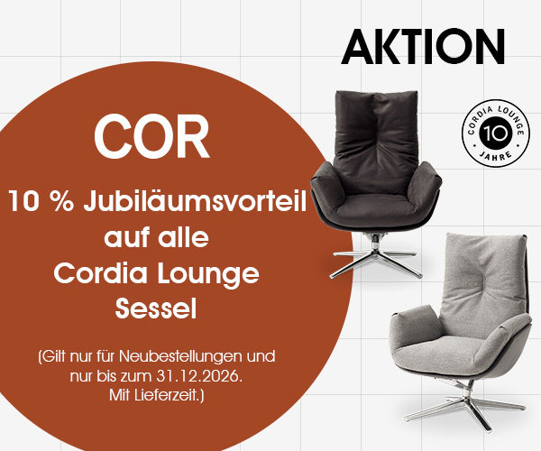 10 Jahre Cordia Lounge von COR: Jetzt zum Aktionspreis