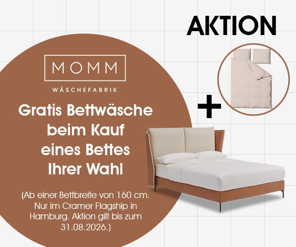Gratis Bettwäsche von Momm zu Ihrem neuen Bett: Jetzt zum Aktionspreis
