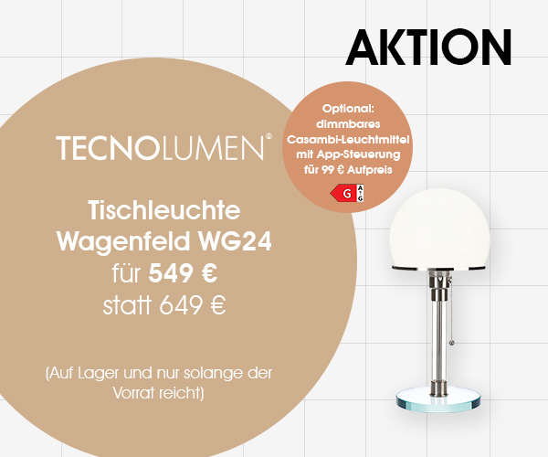 Tischleuchte Wagenfeld WG24 von Tecnolumen: Jetzt auf Lager und zum Aktionspreis