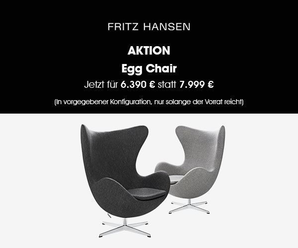 Egg Chair von Fritz Hansen: Jetzt zum Vorzugspreis
