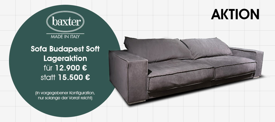 Budapest Soft Sofa von Baxter: Jetzt auf Lager und zum Aktionspreis