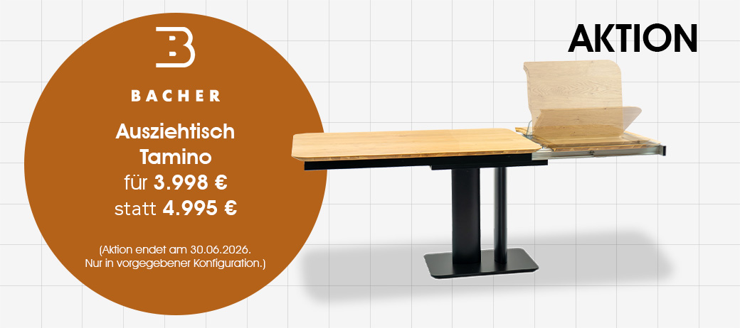 Ausziehtisch Tamino von Bacher in Eiche: Jetzt zum Aktionspreis