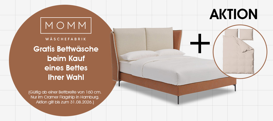 Gratis Bettwäsche von Momm zu Ihrem neuen Bett: Jetzt zum Aktionspreis