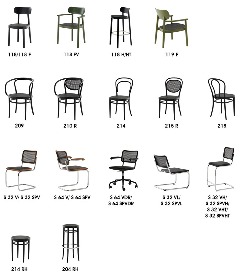 Dark Melange von Thonet
