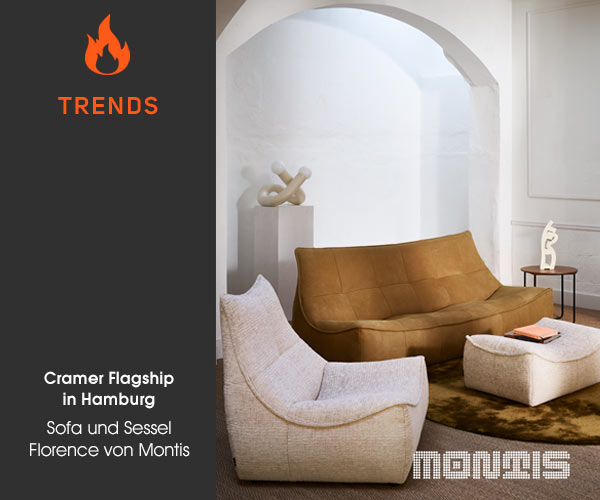Sofa und Sessel Florence von Montis: Neu im Cramer Flagship