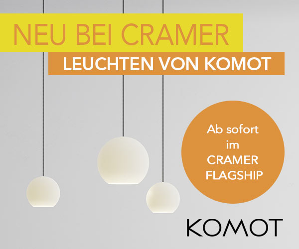KOS - die leuchtende Innovation von Komot: Neu im Cramer Flagship