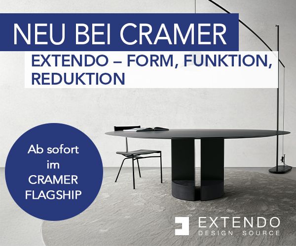 Konstruktivistisches Design von Extendo: Neu im Cramer Flagship