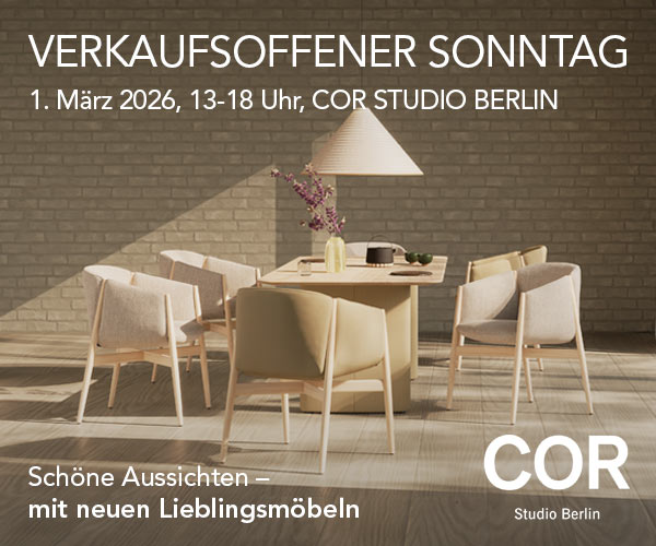 Verkaufsoffener Sonntag im COR Studio Berlin am 1.3. von 13-18 Uhr: COR Studio Berlin