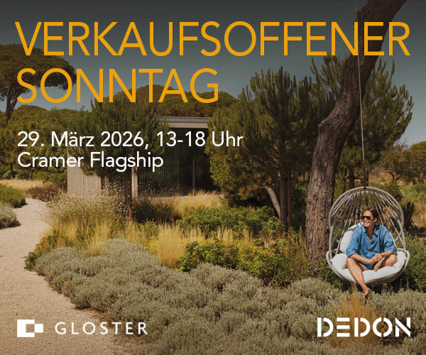 Verkaufsoffener Sonntag im Cramer Flagship am 29.3. von 13-18 Uhr: 