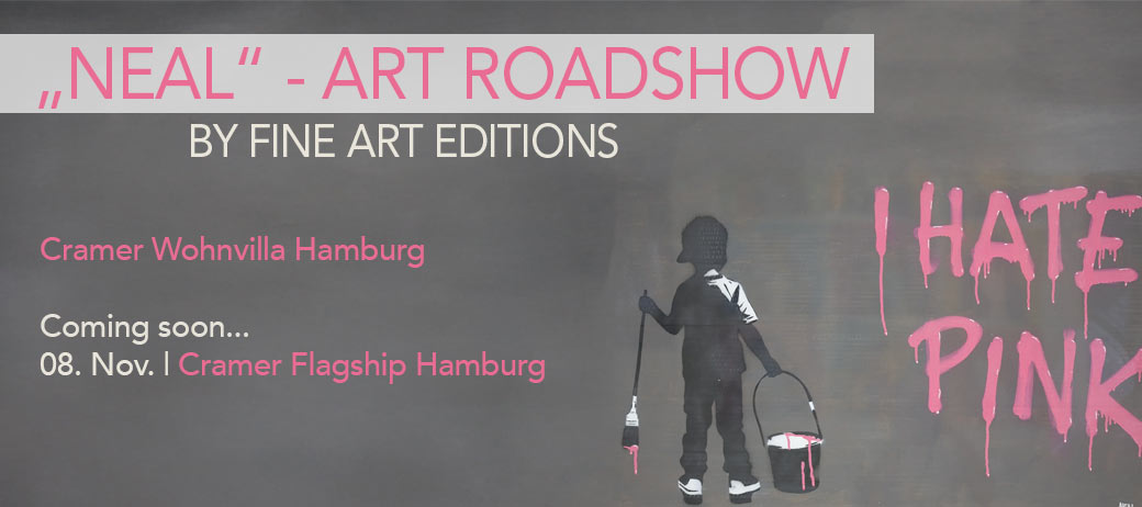 Neal - Art Roadshow by Fine Art Editions - Streetart bei Cramer: Wanderausstellung