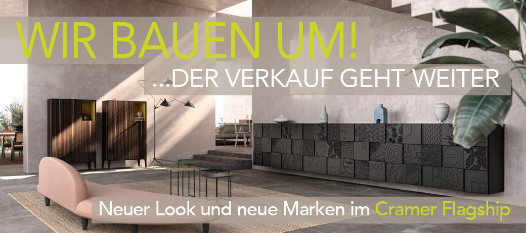 Wir schaffen Raum für neues Design und neue Marken im Cramer Flagship: Cramer Flagship