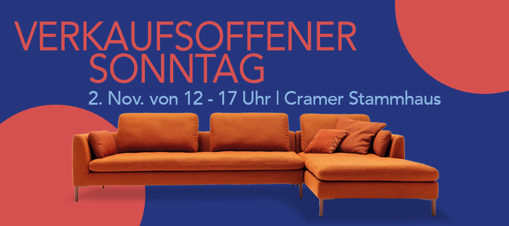 Verkaufsoffener Sonntag in Elmshorn am 2.11. von 12-17 Uhr: Cramer Stammhaus