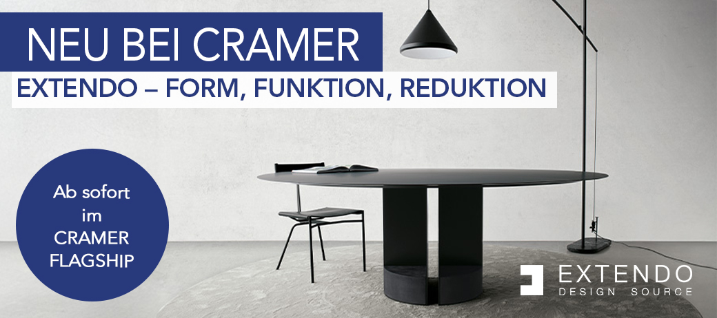 Konstruktivistisches Design von Extendo: Neu im Cramer Flagship