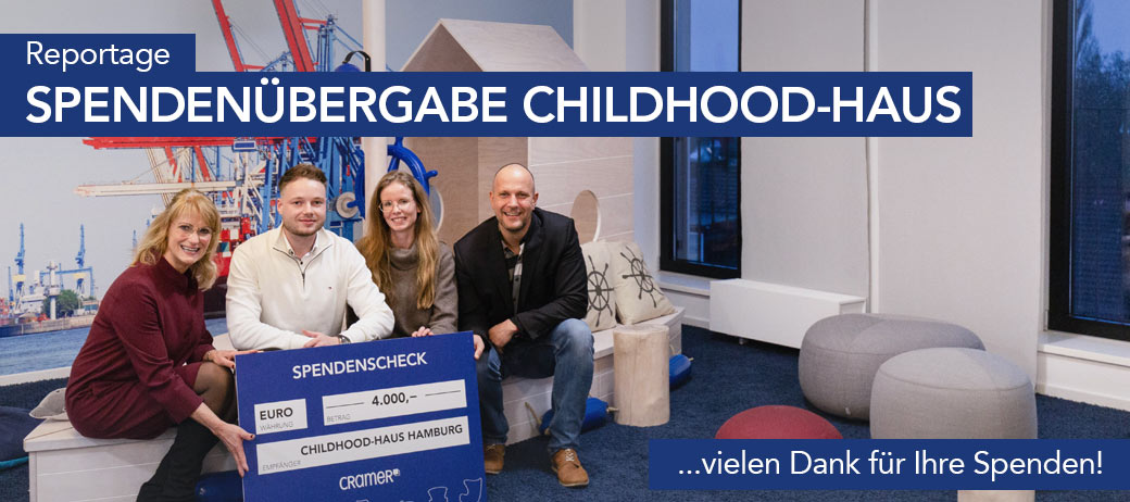 Spendenübergabe an das Childhood-Haus Hamburg: Reportage