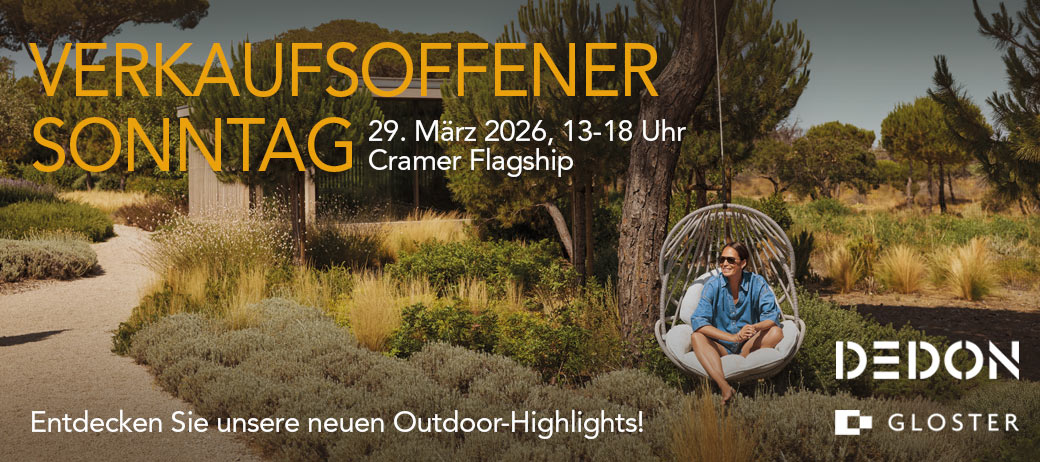 Verkaufsoffener Sonntag im Cramer Flagship am 29.3. von 13-18 Uhr: 