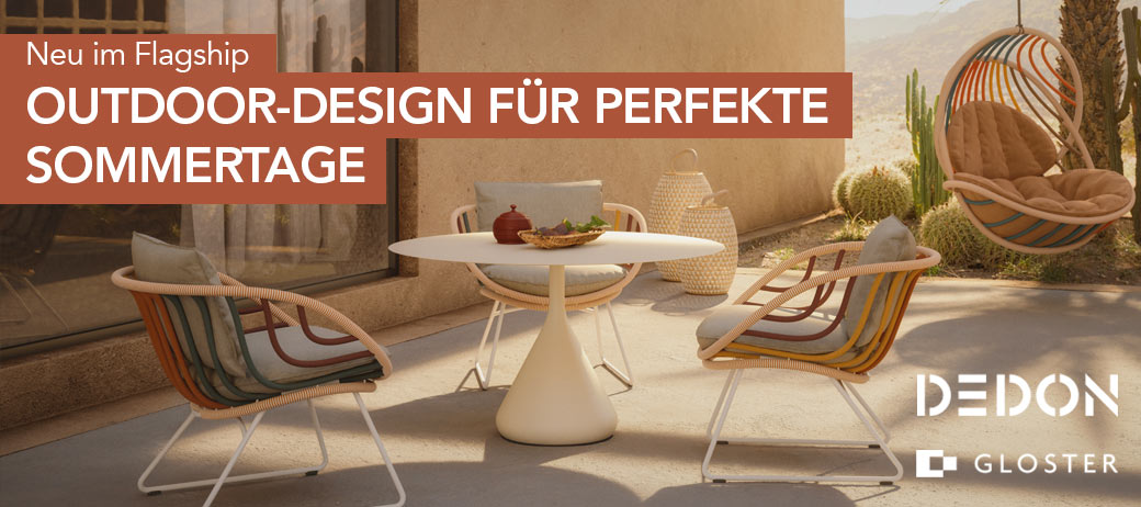 Dedon & Gloster - Outdoor-Design im Cramer Flagship: Neu bei Cramer