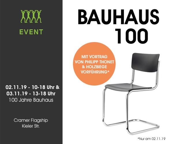 100 Jahre Bauhaus: Cramer Eventnovember 2019