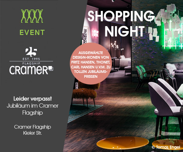 Shopping Night und Summer Sale: Jubiläum im Cramer Flagship