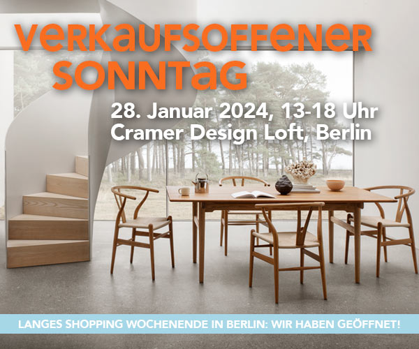 Verkaufsoffener Sonntag im Cramer Design Loft  Berlin am 28.01.2024 von 13-18 Uhr: Cramer Design Loft Berlin