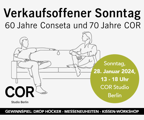 Verkaufsoffener Sonntag im COR Studio Berlin am 28.01.2024 von 13-18 Uhr: COR Studio Berlin