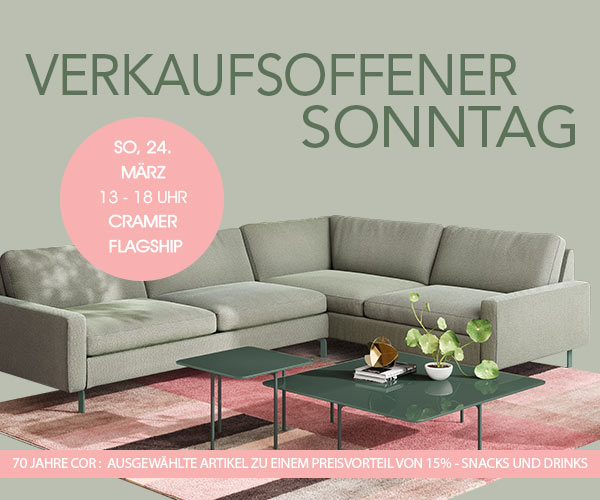 Verkaufsoffener Sonntag in Hamburg am 24.03.2024 von 13-18 Uhr: Cramer Flagship