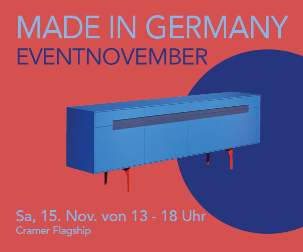 Made in Germany am Samstag, 15.11. im Cramer Flagship: Eventnovember