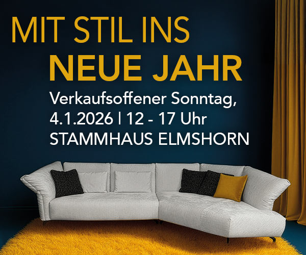 Mit Stil ins neue Jahr am So, 4.1. von 12-17 Uhr: Cramer Stammhaus