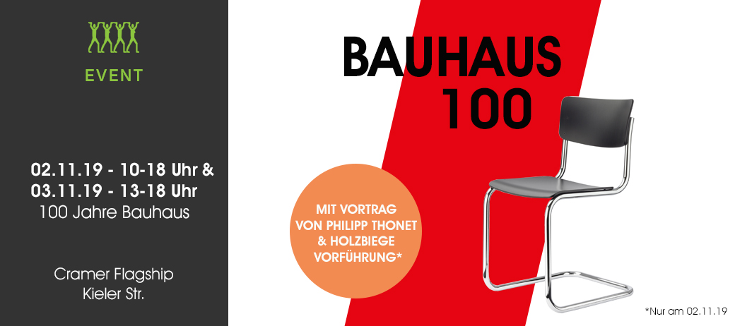100 Jahre Bauhaus: Cramer Eventnovember 2019