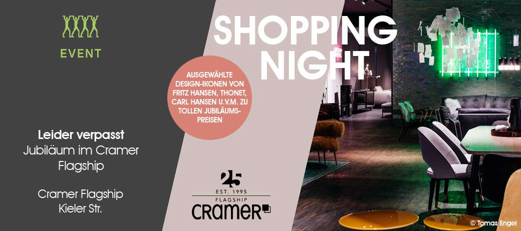 Shopping Night und Summer Sale: Jubiläum im Cramer Flagship