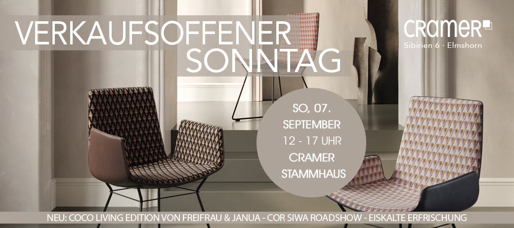 Verkaufsoffener Sonntag in Elmshorn am 7.9.2025 von 12-17 Uhr: Cramer Stammhaus