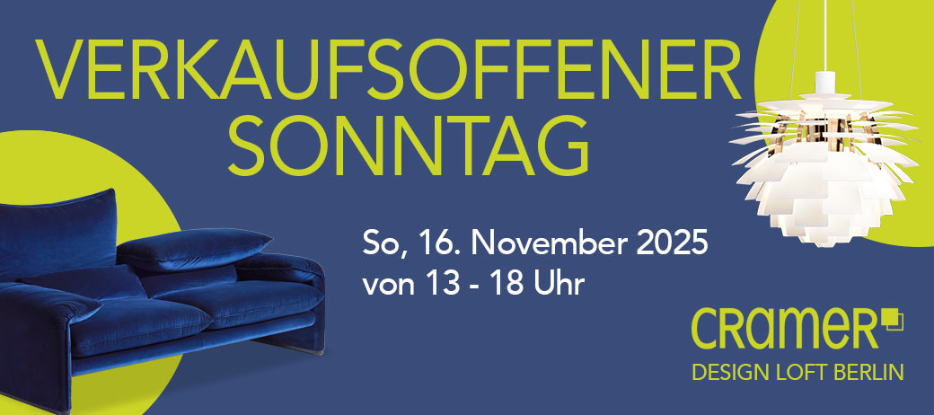 Verkaufsoffener Sonntag im Design Loft Berlin am 16.11. von 13-18 Uhr: Cramer Design Loft