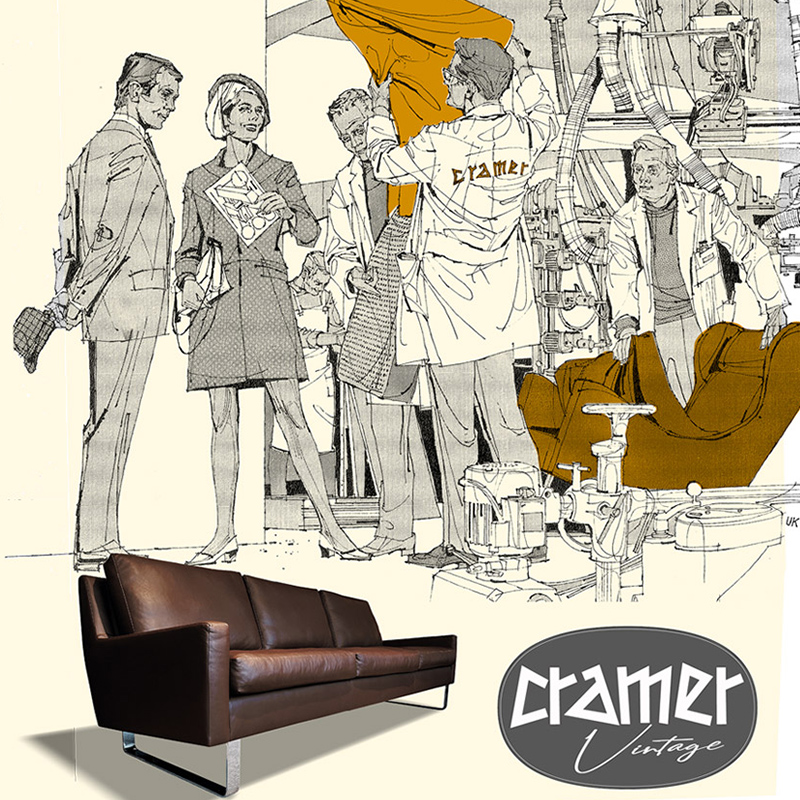 Sofa 105 von Cramer Vintage Kollektion