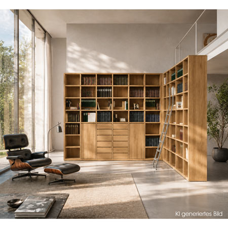 Publicum Bibliothekensystem von Cramer Holzmanufaktur