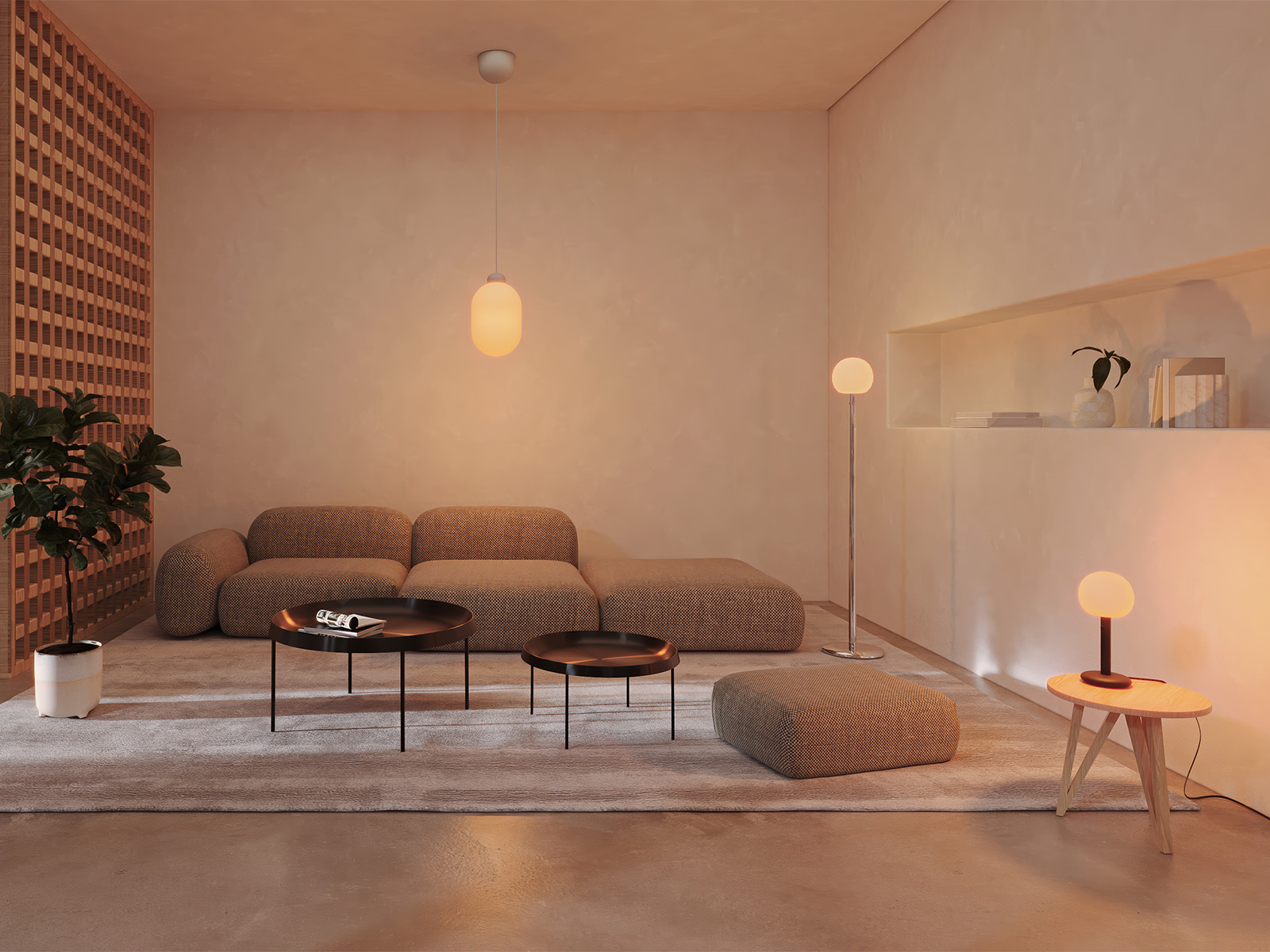 Fire Table von Grau
