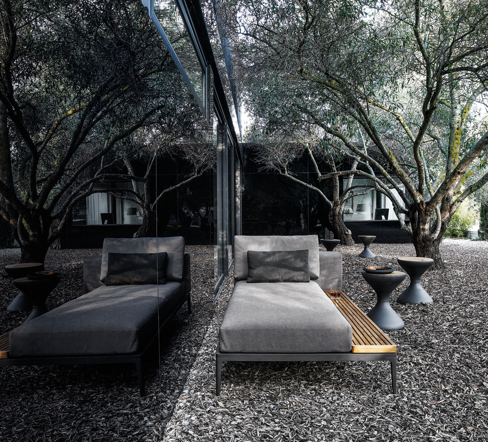 Grid Chaiselounge von Gloster