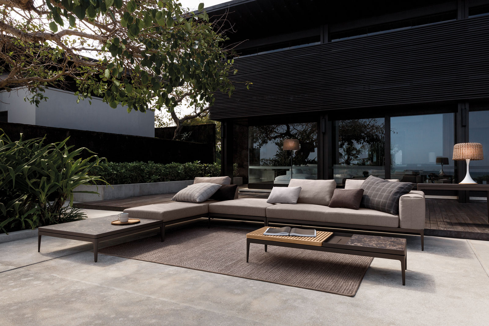 Grid Chaiselounge von Gloster