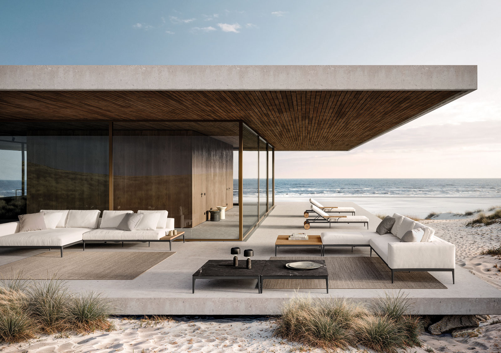 Grid Large Coffee Table von Gloster