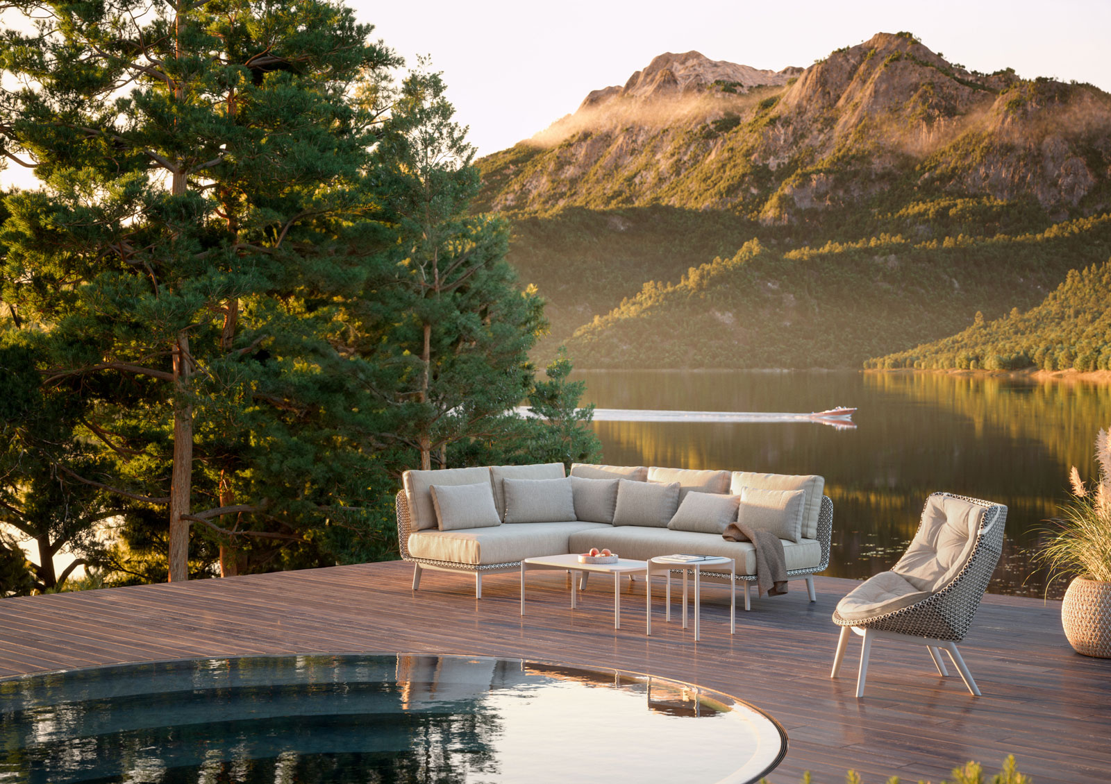 Mbrace Alu Hochlehner Sessel von Dedon