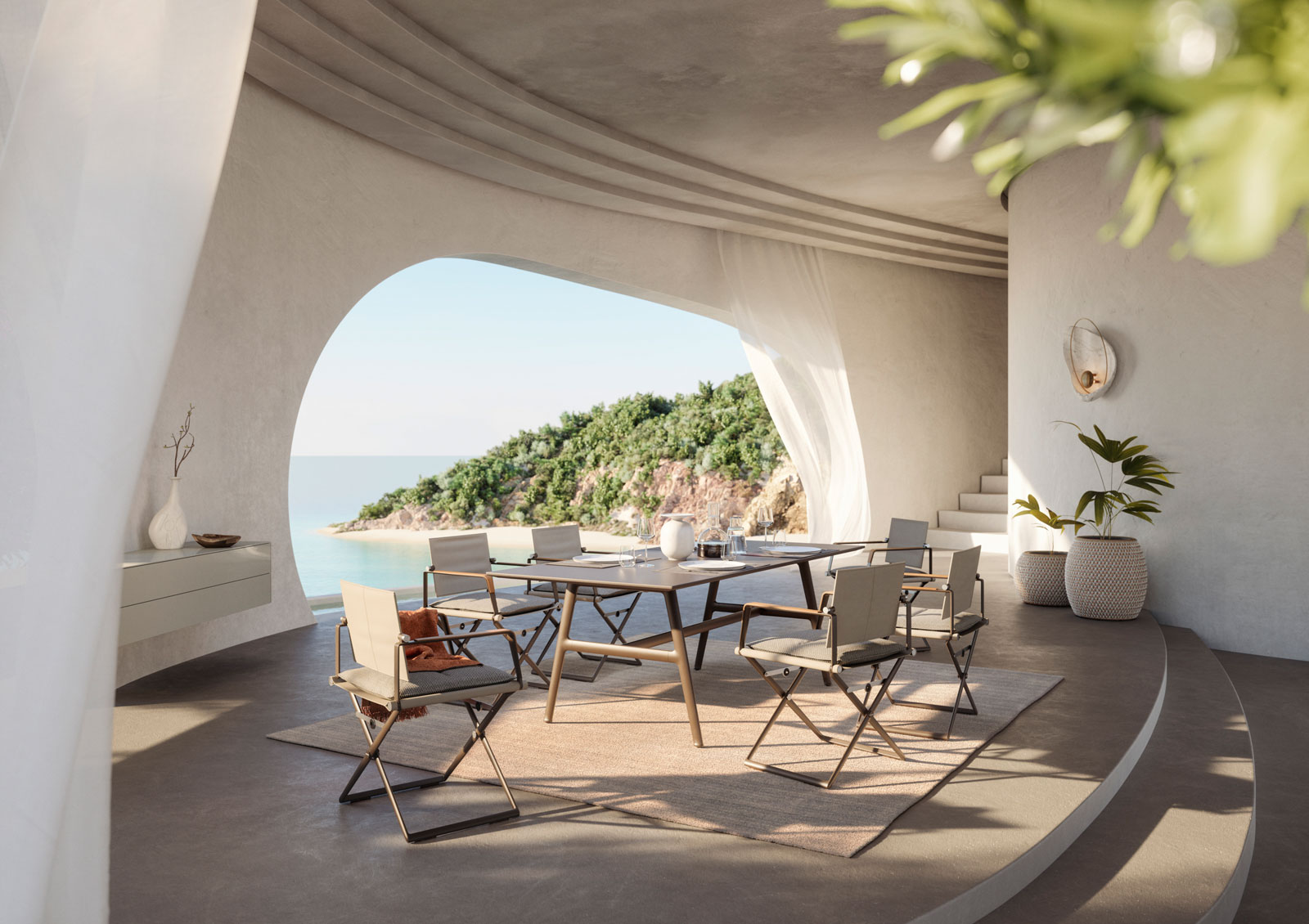 Seax Armlehnstuhl von Dedon