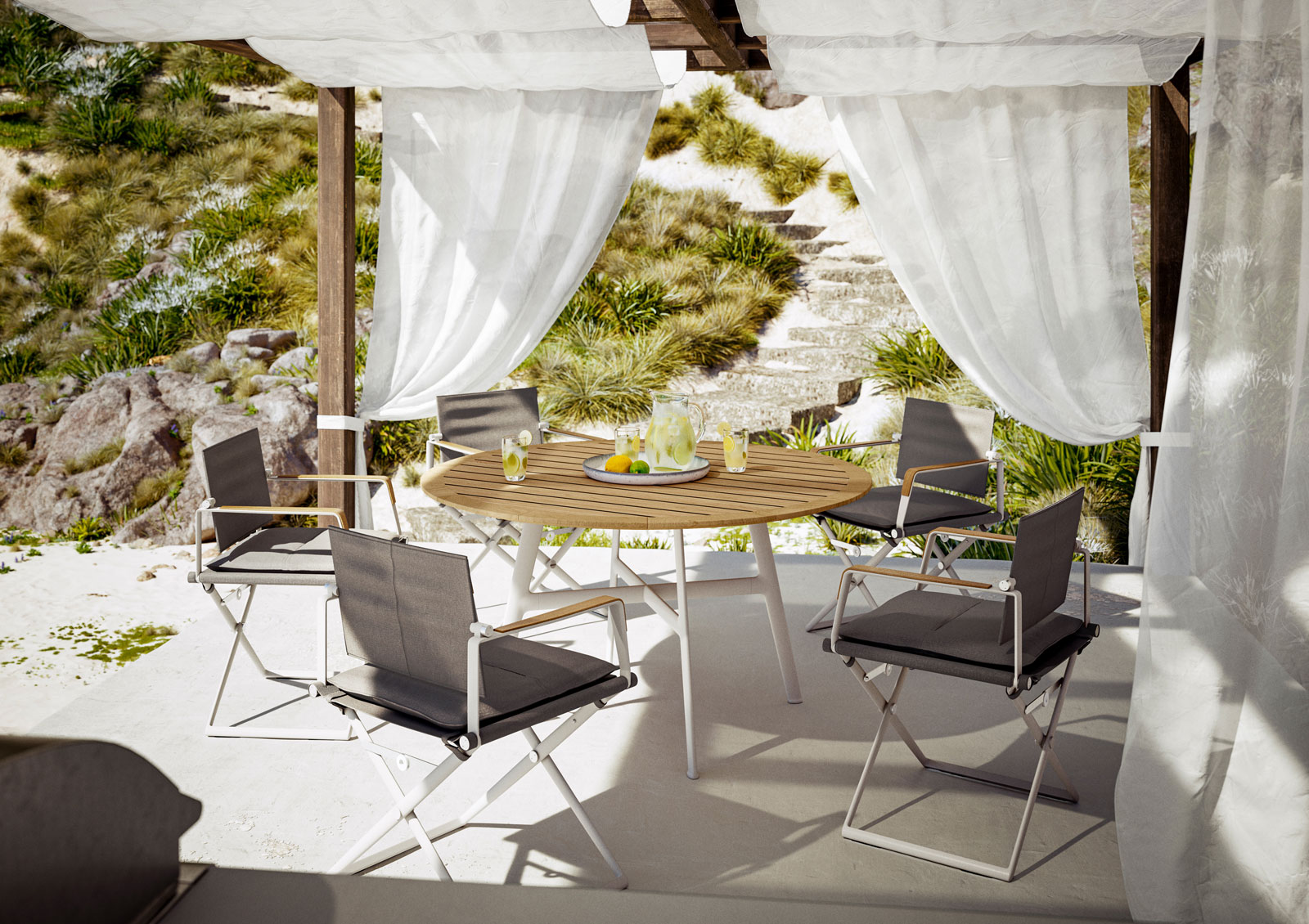 Seax Armlehnstuhl von Dedon