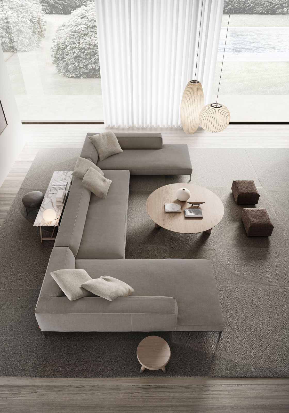 Perry Up Sofa von Flexform
